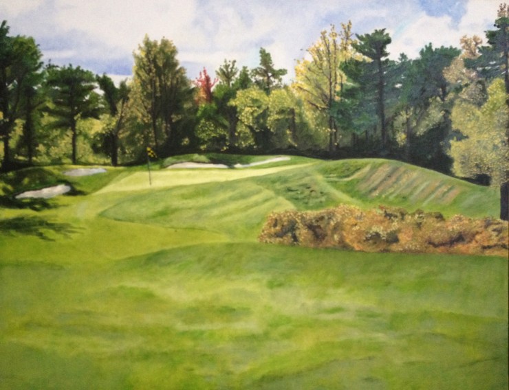 "13th hole", 24x36  Oil on canvas